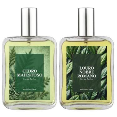 Imagem de Kit Perfume Masc. Cedro Majestoso E Louro Nobre Romano 100Ml - Essênci