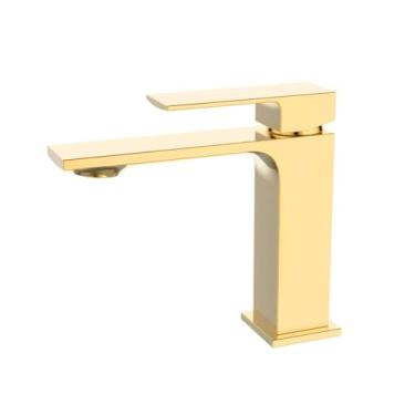 Imagem de MISTURADOR MONOCOMANDO LAVATORIO BICA BAIXA DOURADO GOLD LEXXA