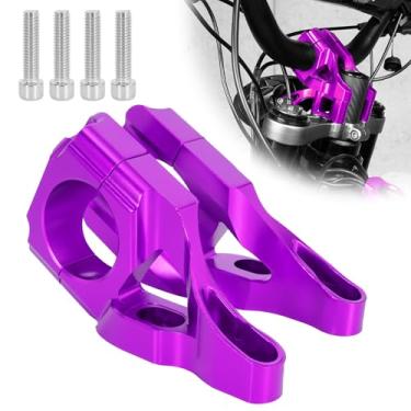 Imagem de ZANGOMB Suporte de braçadeira de montagem de guidão Billet, elevador de guidão CNC para Dirt Bike Sur Ron Light Bee S/X/S, Segway X260/ X160, roxo