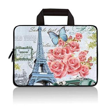 Imagem de RUYIDAY Bolsa para laptop 11 11,6 12 12 12,1 12,1 12,1 12,5 polegadas capa para laptop Chromebook capa para notebook Ultrabook capa de neoprene compatível com Apple MacBook Air, Samsung, Acer, HP