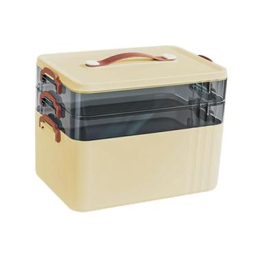 Imagem de Kokiya Caixa de armazenamento de emergência, organizador de suprimentos médicos, grande capacidade, multifuncional, caixa de primeiros socorros, médica, 3 Camadas