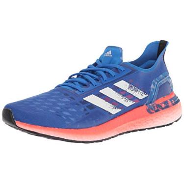 Imagem de adidas Ultraboost Personal Best masculino, Azul glória/branco/vermelho solar, 38