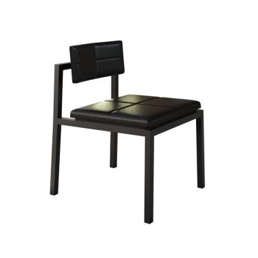 Imagem de Cadeira Noah Encosto Anatômico. Courino Preto Courino Preto