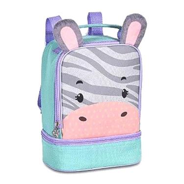 Imagem de Lancheira Infantil Térmica 02 Alças Zebra Com Bolso Escolar