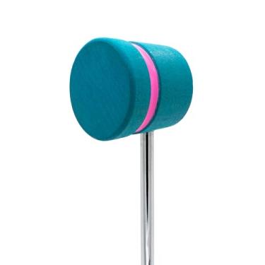 Imagem de Low Boy Batedor de bumbo de madeira leve - Batedor versátil e leve com superfície de madeira e hastes de aço de grau aeroespacial (espuma do mar com faixa rosa, 1 pacote)