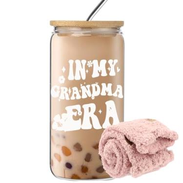 Imagem de wangxitumug Ideias engraçadas de presente de aniversário e Natal para sogra bônus nova mamãe copo de lata de 473 ml (era da avó) (era da avó)