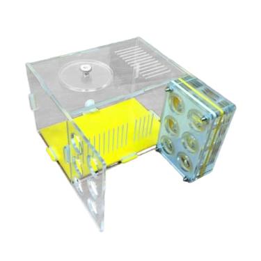 Imagem de Fenteer Habitação Acrílico Fazenda Villa Brinquedos Engraçados Casa Fazenda de Umidade Transparente para Sala de Estar Casa Ames, 1.8cm