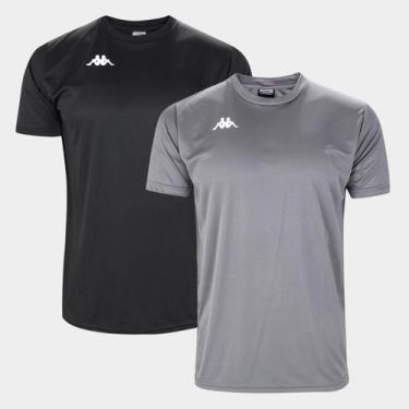 Imagem de Kit Camisa Kappa Fardamento Modena Com 2 Peças Masculina, Preto, G