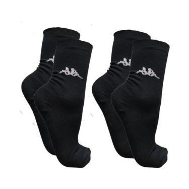 Imagem de Kit 2 pares meia casual algodão kappa cano longo unissex - tam 39-44, 