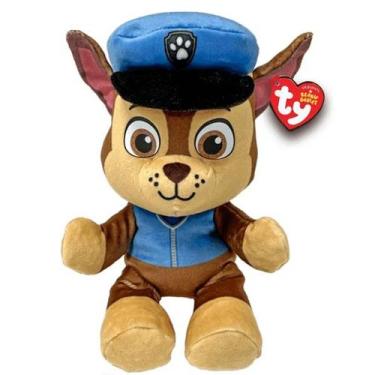Imagem de Pelucia TY 16CM Patrulha Canina Chase TOYNG 58838