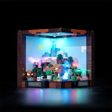 Imagem de Hilighting Upgraded Led Light Kit Compatible with Lego Minecraft The Crafting Table Building Set, Lights Decoration Compatible with Lego 21265 (Model Not Included)