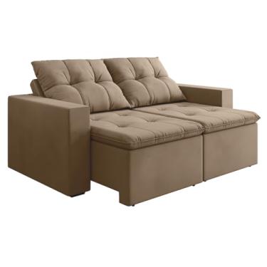 Imagem de Sofá Retrátil e Reclinável 3 Lugares 2m Veludo Damasco