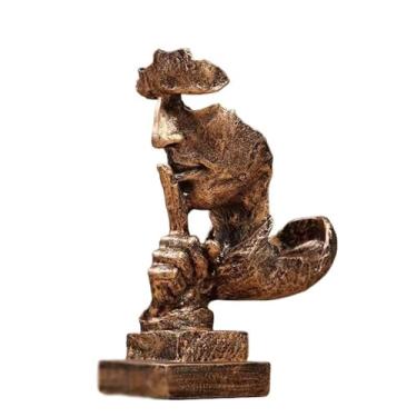 Imagem de Suporte de vinho para armazenamento de vinho simples moderno criativo silêncio é ouro artesanato ornamentos refrigerador de vinho escritório sala de estar arte prateleiras de vinho prateleiras de