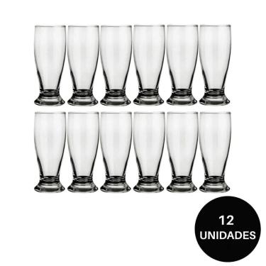 Imagem de Kit 12 copo chopp 200ml taça tulipa bar cerveja munich nadir