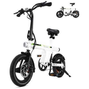 Imagem de Mini Bicicleta Elétrica U1 Isinwheel – Compacta, Dobrável, Motor 500 W, Bateria 36V 7,8Ah, 3 Modos, Freios a Disco