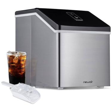 Imagem de Máquina de Gelo ,Produz 18kg, Dia Gelos em 15min, 110v, NEWAIR ClearIce40, Prateado