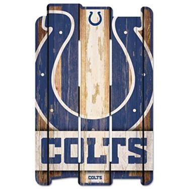 Imagem de Placa de cerca de madeira WinCraft NFL, Preto, One Size