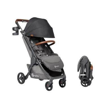 Imagem de Carrinho de Bebê Leve e Dobrável com Guiador Ajustável, Carrega até 22 kg, Ergobaby, Preto