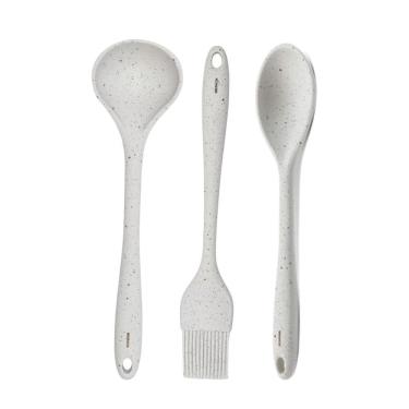 Imagem de Jogo Utensílios Cozinha Brinox Silicone Kit 3 Peças Vanilla