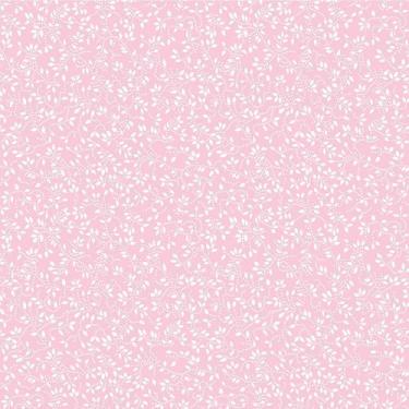 Imagem de Tecido Tricoline Micro Floral fundo Rosa - Peripan - 50 x 150 cm para 