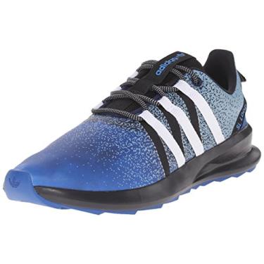 Imagem de adidas Originals Tênis masculino SL Loop Chromatech, Equipamento azul/branco/preto, 7.5