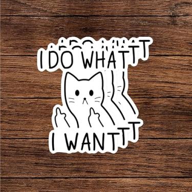 Imagem de 3 peças presentes fofos para amantes de gatos para mulheres e homens, adesivos sensoriais de saúde mental para garrafa de água, scrapbook, bagagem, laptop, skate - 4