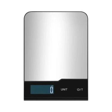 Imagem de Balança Digital Recarregável Para Cozinha 5kg 10kg 15kg Em Aço Inoxidá