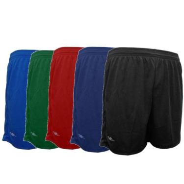 Imagem de Kit 5 Shorts Masculino Academia Futebol 38 ao 64 Plus Size - Elite, M 
