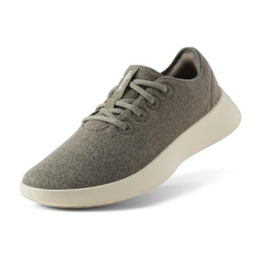 Imagem de Allbirds Tênis feminino Wool Runner 2, Verde robusto (creme pedregoso), 38