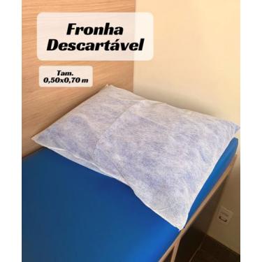 Imagem de Fronha Descartável Em Tnt Branco 50x70cm (pacote 50 Unidade) - ARADESC