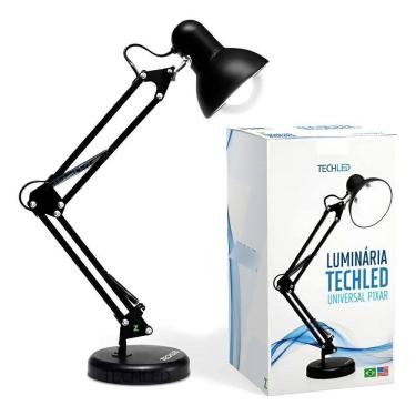 Imagem de Luminaria De Mesa Abajur Techled Articulavel Home Office Est
