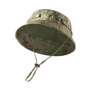 Imagem de Boné de Caça Tático com Camuflagem - Chapéu Boonie Dobrável com Proteç