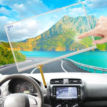 Imagem de TsuperU Tela sensível ao toque de 7 polegadas para Mitsubishi Outlander Sport Mirage G4 Eclipse Cross Radio 2018, 2019, 2020, 2021, tela sensível ao toque, sistema de navegação OEM, tela sensível ao