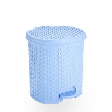 Imagem de Lixeira Rattan com Pedal 6 Litros  Prática, Moderna e Resistente REF 1