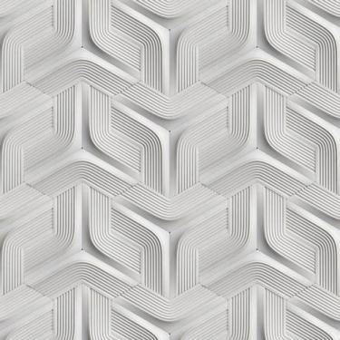 Imagem de Papel De Parede 3D Listras Geometricas Vertical Adesivo Sala - LRP