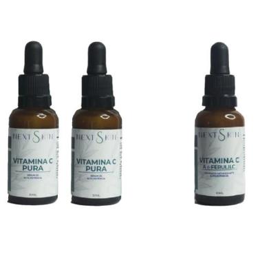 Imagem de Kit 2 Sérum Vitamina C Pura 35% Next Skin + Ferulico