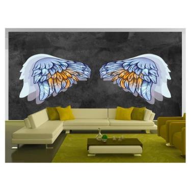 Imagem de Papel De Parede 3D Arte Asas Selfie Insta Cores 3,5M Tra391 - Você Dec