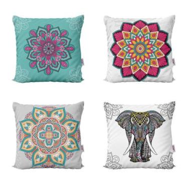 Imagem de Almofadas Decorativas E Coloridas Mandalas Para Sala 40X40 - Novadecor