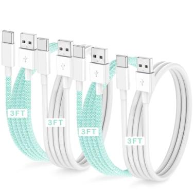 Imagem de Pacote com 4 carregadores de carro para iPhone 16 15 Pro Max Plus Carplay, cabo de carregamento USB A para USB C, adaptador de carro para Apple 15, iPad Pro/Air, Samsung, Pixel, acessórios Android