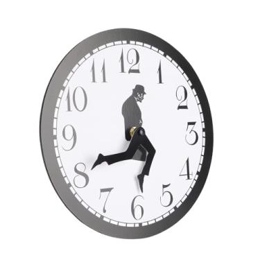 Imagem de aqxreight Relógio de Parede Inspirado na Comédia Relógio de Parede Novidade de para Decoração de Escritório Doméstico Engraçado Andando Silencioso Termo de Nós Ponteiro Escolhido Confiável Garante