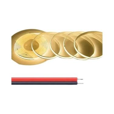 Imagem de Fita De Luz LED COB Flexível De 5M 10M DC12V 24V 8mm Alta Densidade Ne