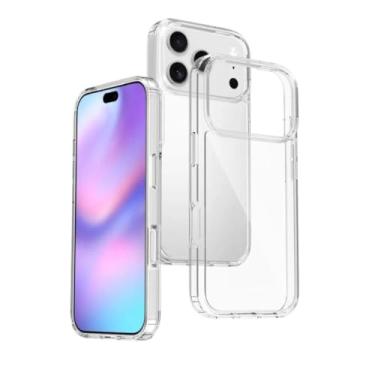 Imagem de Capa de Celular Iphone 17 Pro Transparente. Case Capinha de Smartphone IPhone Ultra Resistente Antichoque
