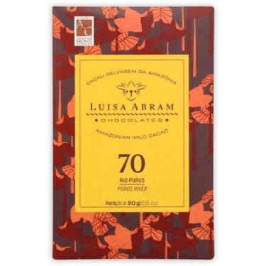 Imagem de Chocolate Amargo 70% Cacau Rio Purus Luisa Abram 80g