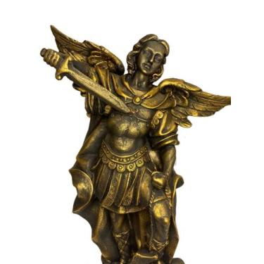 Imagem de Imagem de São Miguel Arcanjo Envelhecida - 30cm - Artesanato Ana Maria