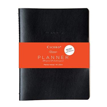 Imagem de Planner Revista Clássica Mensal Planejamento 19X25 Preto, Cicero, Preto