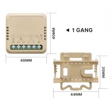 Imagem de Módulo de Interruptor Luz WiFi Tayu DIY Residencial Circuito 1 Vía 2 Vías Controle Remoto Timer APP Compatível Vida