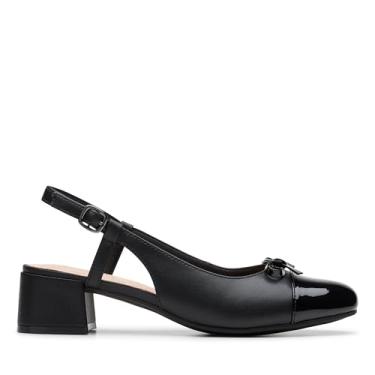 Imagem de Clarks Sapato feminino Iridessa Sling Pump, Couro preto, 38