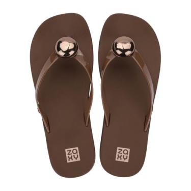 Imagem de Chinelo de Dedo Feminino Tiras Finas Macio Casual Zaxy Pin