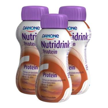 Imagem de Kit 3 Nutridrink Protein Chocolate 200ml