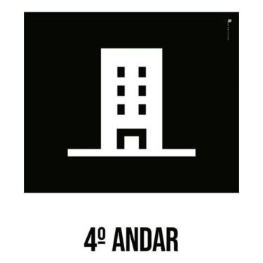 Imagem de Kit 3 Placas Desenho - 4 Andar